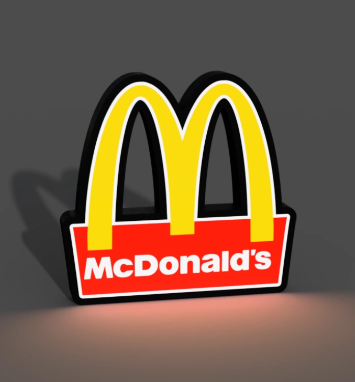 Luminária Mc Donalds